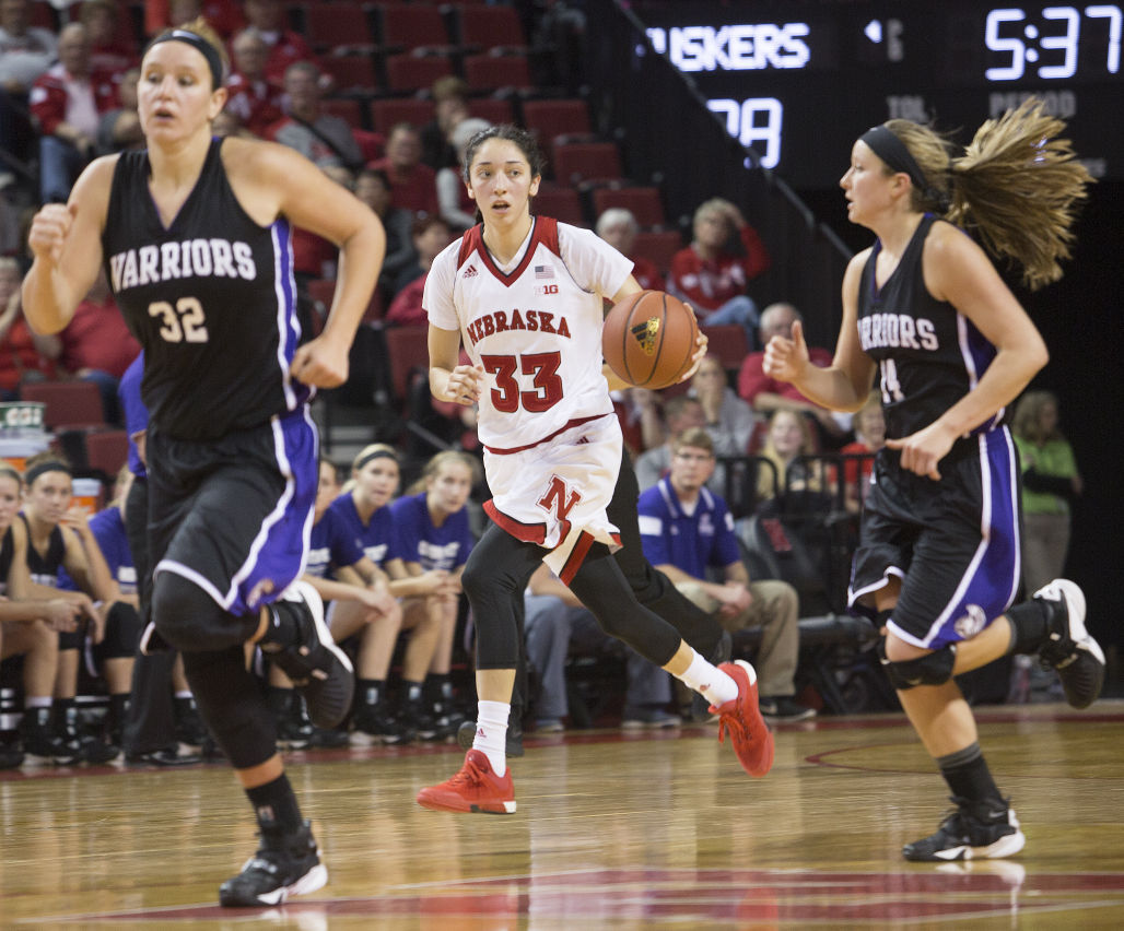 Women's basketball, Winona State vs. Nebraska, 11.08.15